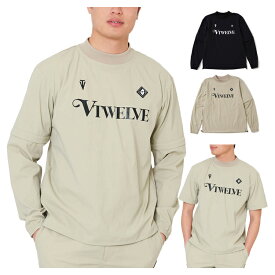 【365日出荷対応】 V12 ゴルフ ジャケット メンズ 半袖 モックネック ストレッチ 袖取り外し可能 2way コンパチブル仕様 無地 ゴルフウェア ブランド V122520-JK11 V12 GOLF