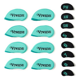 【365日出荷対応】 V12 ゴルフ ヘッドカバー アイアン メンズ レディース アイアンカバー セット 番手 無地 保護 収納 ブランド V122610-AC11