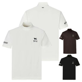 【365日出荷対応】 ワック ゴルフ モックシャツ メンズ 半袖 シャツ モックネック ハイネック UVカット 吸水速乾 ストレッチ ゴルフウェア 無地 春 夏 秋 ブランド 072254000 WAAC