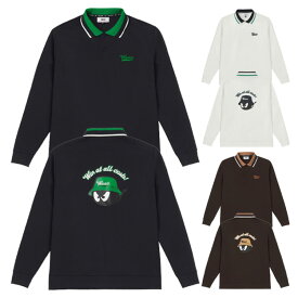 【365日出荷対応】 ワック ゴルフ ポロシャツ メンズ 長袖 シャツ ポロ UVカット ストレッチ ゴルフウェア 無地 春 秋 冬 ブランド 072254032 WAAC