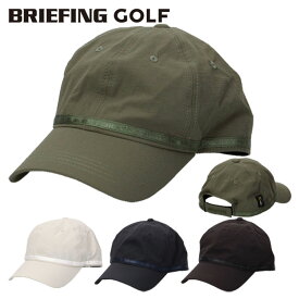 ブリーフィング ゴルフ キャップ メンズ 帽子 コーデュラ 6パネル ベルクロ仕様 サイズ調整 ゴルフウェア 無地 ロゴ ブランド BRIEFING GOLF BRG241MA0