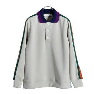 ディセンバーメイ ゴルフ ポロ メンズ レディース 長袖 ダンボールニット 保温 軽量 吸水速乾 UVカット ストレッチ サイドライン ロゴライン 秋冬 ゴルフウェア ブランド ロゴ 4-312-0141 DECEMBERM