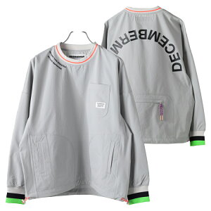 ディセンバーメイ ゴルフ プルオーバー レディース 長袖 トップス クルーネック スニード ウインドブレーカー ナイロン ストレッチ 撥水 防風 小雨 簡易レイン ゴルフウェア ブランド DECEMBER