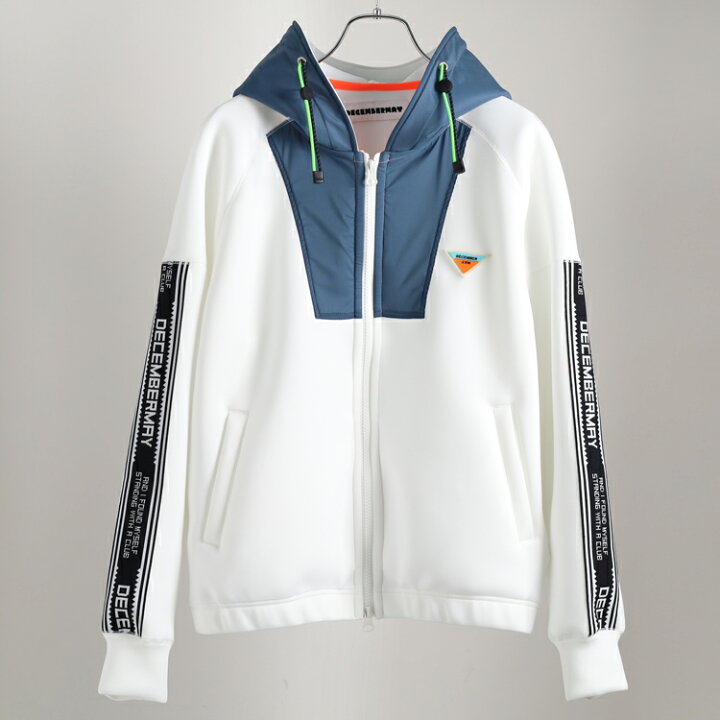 DECEMBERMAY /Springy & fluffy 乗っけ Zip-up Hoodie/4-405-1219 UNISEX