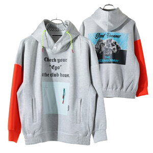 ディセンバーメイ ゴルフ パーカー メンズ レディース フーディー フード プルオーバー ダンボールニット ストレッチ プルオーバーパーカー 秋冬 春 ゴルフウェア ブランド DECEMBERMAY 4-512-1206