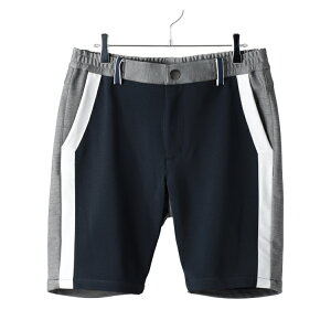 ディセンバーメイ ゴルフ ショートパンツ メンズ パンツ ストレッチ 吸汗速乾 UVカット スリム テーパード レギュラーフィット バイカラー 無地 ゴルフウェア ブランド 1-505-2109 DECEMBERMAY