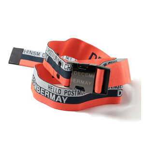 ディセンバーメイ ゴルフ ベルト メンズ レディース ジャガード バイカラー バックルベルト テープベルト 無地 ゴルフウェア ブランド ロゴ DECEMBERMAY 3-999-4508