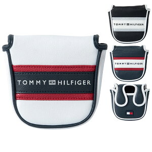 トミーヒルフィガー ゴルフ パターカバー マレット型 メンズ レディース ヘッドカバー マレット センターネック 対応 白 黒 紺 TOMMY HILFIGER GOLF THMG1FH5