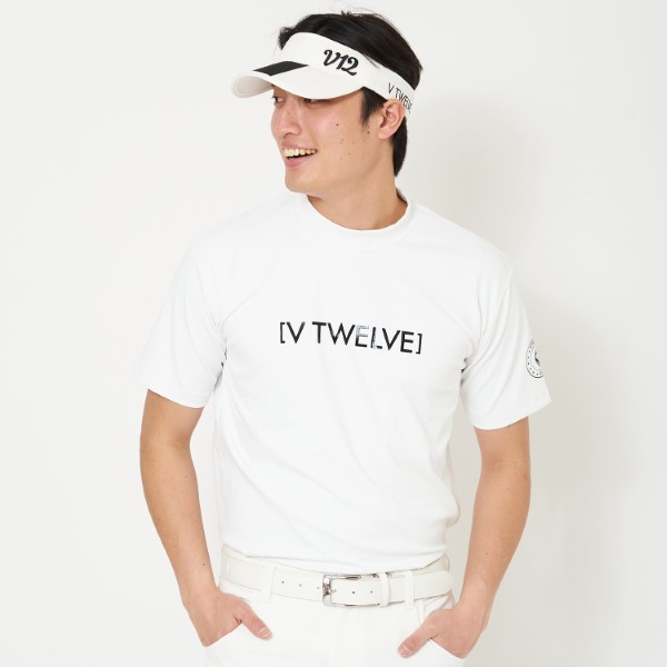 楽天市場】V12 ゴルフ モックシャツ メンズ 半袖 シャツ モックネック 