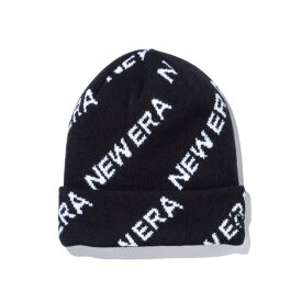 ニューエラ カフニット メンズ レディース ベーシック ニットキャップ ニット帽 ブランド モノグラム ロゴ 総柄 13751354 NEW ERA