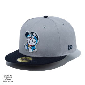 ニューエラ キャップ コラボ メンズ レディース 帽子 ドラえもん 59FIFTY 14174589 NEW ERA 無地 シール 平つば フラットバイザー ブランド