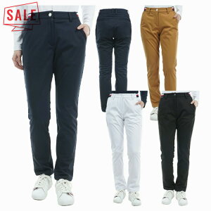 トミーヒルフィガー ゴルフ パンツ レディース ロングパンツ ゴルフウェア 撥水 ストレッチ 防風 遠赤外線保温 ブランド 無地 ロゴ 春 秋 冬 THLA476