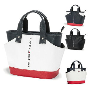 トミーヒルフィガー ゴルフ ラウンドバッグ メンズ レディース ファスナー付き カートトートバッグ ポケット レザー調 小物収納 バッグ 鞄 ゴルフバッグ カートバッグ ブランド THMG3FBD TOMMY H