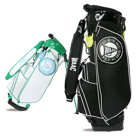 ワック ゴルフ キャディバッグ スタンドバッグ メンズ レディース 9.0型 約3.7kg 大容量ポケット ゴルフバッグ レア ブランド 072242800 WAAC
