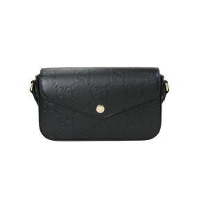 GUCCI �V�����_�[�o�b�O 772794 AADLO 1000 BLACK �u���b�N �� ���f�B�[�X