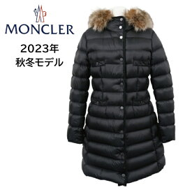 MONCLER HIRMAFUR モンクレール イルマファー レディース ダウンコート 1C00037 595FE アウター ロングダウン ファー付フード ロゴ 黒【BLACK】各サイズ