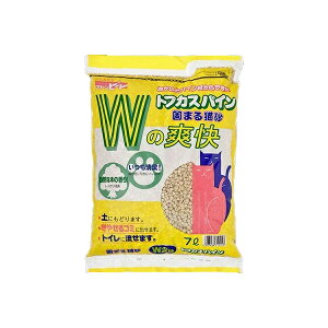 送料無料 ペグテック トフカス パイン7L×4点セット 猫用トイレ砂 | 猫トイレ用品 猫砂 ネコ砂 タブレット型 流せる 固まる 燃やせる 飛び散り防止 トフカス