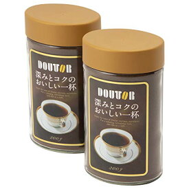 ドトールコーヒー インスタントコーヒー 深みとコクのおいしい一杯(SD) 200g ×2個