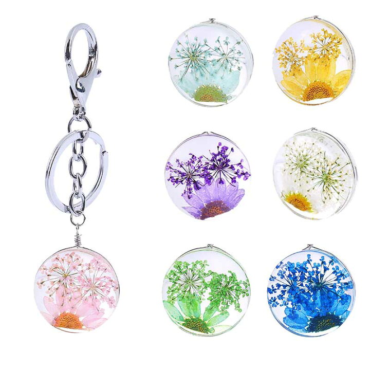 楽天市場】ハーバリウム(植物標本) バッグチャーム キーホルダー 