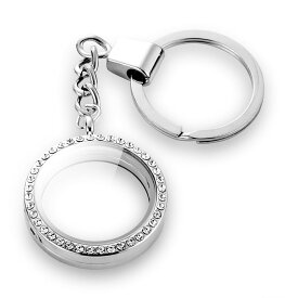 ロケットペンダント キーホルダー バッグチャーム キーリング/ キラキラ おしゃれ レディース かわいい ブランド ボックス入り プレゼント ギフト ギフトボックス入り プチギフト 母の日 卒業祝 入学祝 退職 記念品