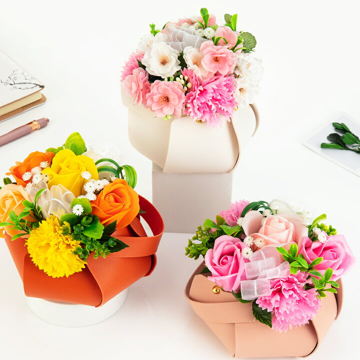 楽天市場】2025 ソープフラワー バッグ アレンジメント 花 桜 バラ  