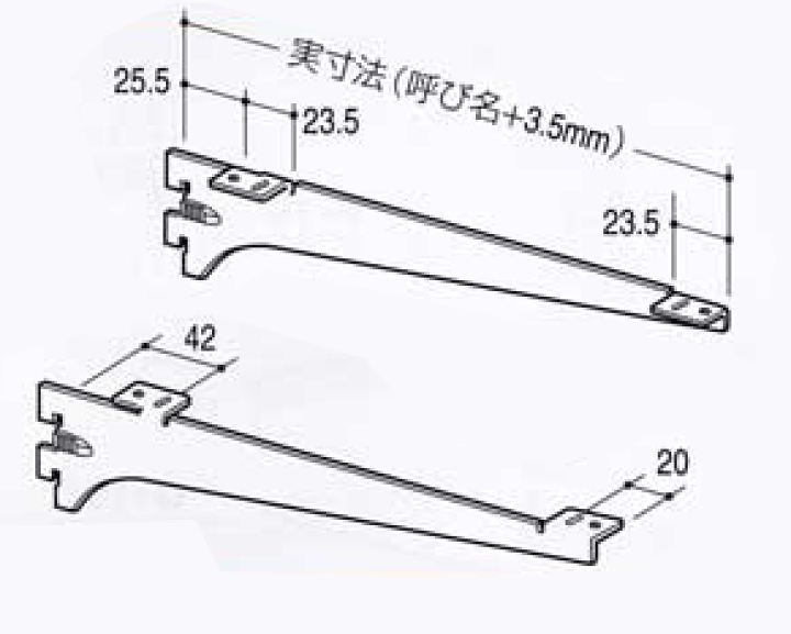 楽天市場】棚受け金具 木製棚用ホワイトブラケット 300ミリ 白 : web