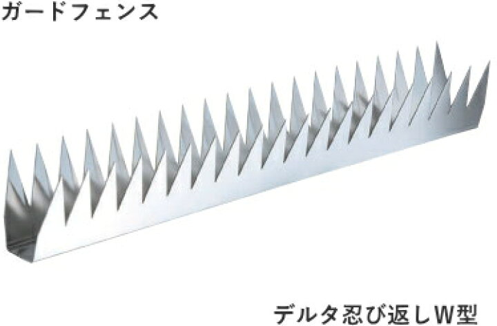 楽天市場 忍び返し 屋外防犯 ガードフェンス デルタw型 ミニフェンス Webショップtakigawa