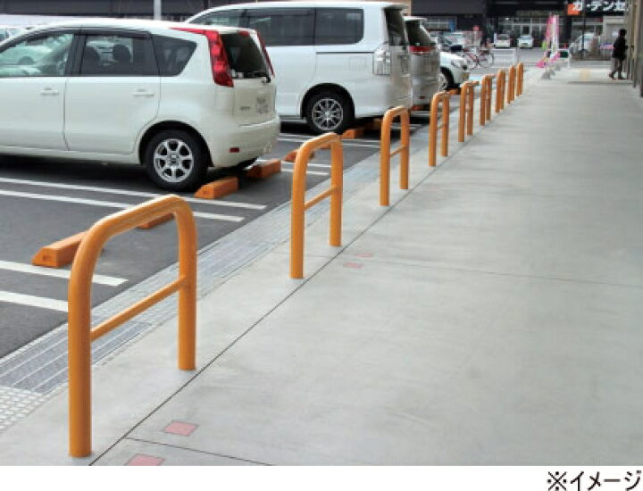 楽天市場】車止めポール帝金(teikin)バリカー 横型スチール(鉄)製脱着  