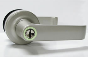 玄関のドアノブをレバーに交換できる ディンプル鍵の防犯仕様 業界No.1 お求めやすく価格改定 ディンプル鍵式100 交換用レバーハンドル錠