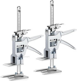 ジャッキ 定規付 最大耐荷重200kg ソリッドスチール製 ハンドリフティングツールジャッキ ミニ昇降器 労力節約アームジャック ドア・建具取付の高さ調節 リフト装置 ボードリフター タイル 窓 手動 軽量 構築ツール ドアパネル ボードリフター