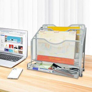 卓上収納ラック ファイルラック 多機能壁掛け書類ラック 書類トレー ラック A4 ファイルラック デスク上置き棚 新聞/雑誌/フォルダー/書類入れ 棚 新聞/雑誌/フォルダー/書類入れ