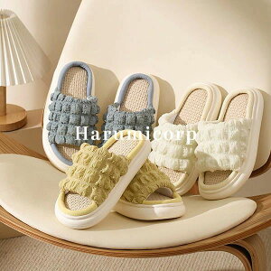 スリッパ おしゃれ 夏用 22〜25cm サンダル レディース 厚底 ヒール4cm ルームシューズ 静音 柔らかい 洗える 靴 シューズ 室内 屋外 軽量 定番 通気 女性用 浴室スリッパ 可愛い 滑り止め 疲れ