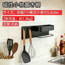 コモライフ マグネット式の小物ホルダー 小物入れ 強力 マグネット ラック キーフック 鍵置き 玄関 収納
