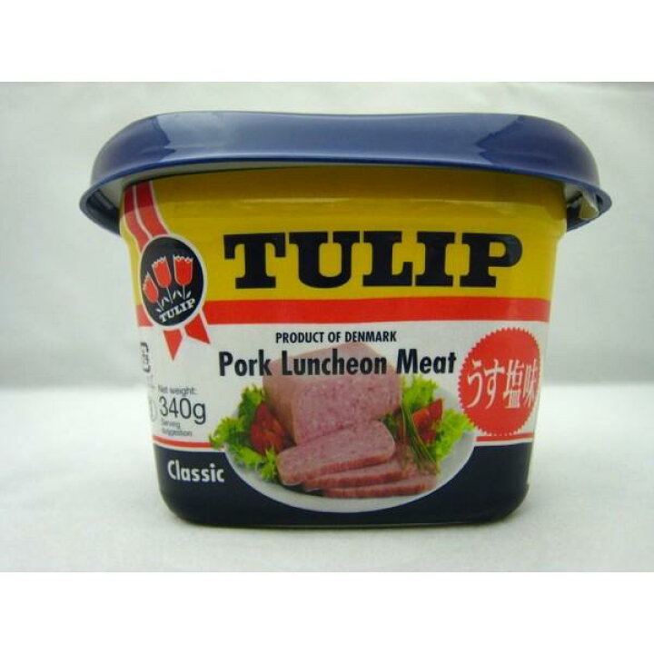TULIP ポークランチョンミート 340g×48個 塗りつぶさ