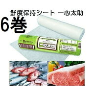 (6巻セット) 鮮度保持シート 一心太助 Lサイズ 38.5cm×24cm 100枚入×6 セハージャパン