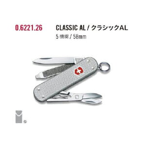 VICTORINOX rNgmbNX NVbNALOX 0.6221.26 5@\ 58mmm}`c[ CLASSIC 돤Xn@koim