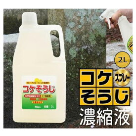 コケそうじ 業務用 濃縮液 2L 20倍希釈タイプ (いしくらげ対策に 日本製 こけ駆除 苔除去) パネフリ工業