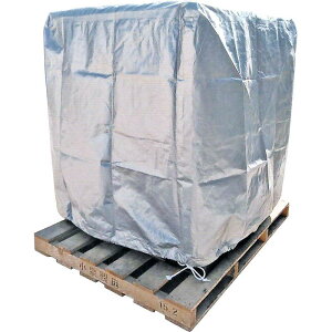 (10枚セット) シルバーパレットカバー 1300×1300×H1200 UV#3400 耐候剤入り 小泉製麻 ※パレットは付属しません