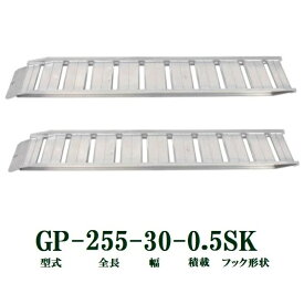 (2本セット) 昭和ブリッジ GP-255-30-0.5SK 軽量 アルミブリッジ (セーフベロタイプ) GP-S型 500kg/本　法人個人選択