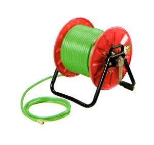 動噴 ホース巻取機 リールホースセット SLH-50 φ8.5×50m (G1/4) ライトグリーンホース付 1319500 永田製作所