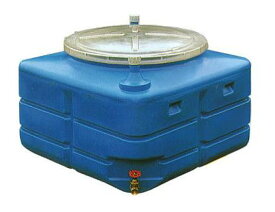 スイコー 輸送用 活魚タンク 500L バルブ付き 活魚500 (フタ透明 青選択)［スイコー］ ※法人or営業所引取