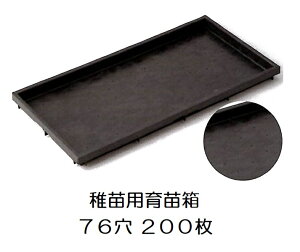(200枚セット) 稚苗用育苗箱 76穴 水稲用 内寸580×280×30 (法人個人選択)