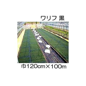 (5本セット特価) 日石 ワリフ HS-1200 黒 幅120cm×長100m 1.2×100m 遮光率50% 不織布 (日石ワリフ農業用) 日新商事 JX日鉱日石エネルギー