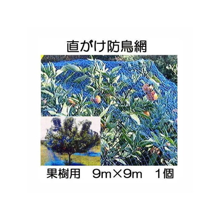楽天市場】果樹用 直がけ防鳥網 9m×9m 20mm目 1000d (果樹すっぽり防 