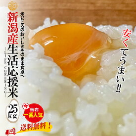 3月21日～ 再販致します【主要産地 新潟県産】 生活応援米 25kg (5kg×5袋) ★原価特価サービス品★ コスパ重視 業務用 未検査米 送料無料 新潟 激安米 ブレンド米 おこめ お米 米 米25kg 米25キロ お米25キロ 白米 コメ 格安