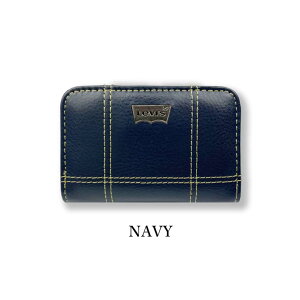 �y�S3�F�zLevis ���[�o�C�X �X�e�b�`�f�U�C���G�R���U�[ ���E���h�t�@�X�i�[�R�C���P�[�X ���K���� �~�j�E�H���b�g �����Y ���f�B�[�X �v���[���g Levi's �t�F�C�N���U�[ PU���U�[(�N���b�N�|