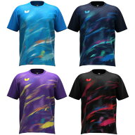 バタフライ アドロス・Tシャツ aag0702 卓球ウェア 吸水速乾 伸縮 メンズ レディース 男女兼用 半袖トッ…