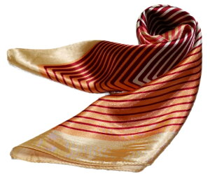 かわいいシルク調スカーフ 中判 60cm正方形スカーフリボン 事務服 企業制服スカーフ 鮮やかで顔まわり華やかUP 手首に、デニムに、バッグに、無限に使える人気柄スカーフ激安