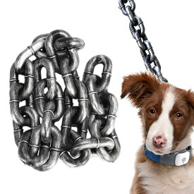 犬用リード フェイクチェーン 軽量 おしゃれ 散歩用 リード 大型犬 中型犬 小型犬 ペット用品 お散歩グッズ デザインリード かっこいい 丈夫 持ちやすい 訓練 トレーニング