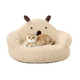 キャットケーブ | ハウス トンネル 取り外し可能 ネスト | コージー 室内用 猫 ハウス - 屋外 クリスマス 冬 睡眠 外 家 旅行 寝室 バルコニー 向け